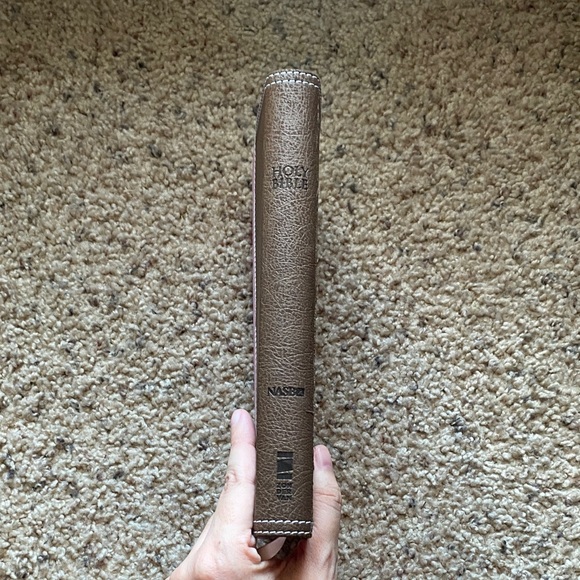 Pink and Brown Faux Leather Holy Bible (NASB Translation) - Picture 5 of 13